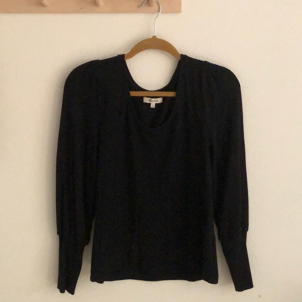 Madewell Womens lightweight black sweater size M